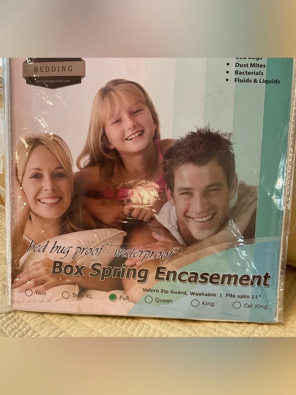 NEW SET OF UTOPIA BEDDING FULL SIZE BOX SPRING & FULL SIZE MATTRESS ENCASEMENTS